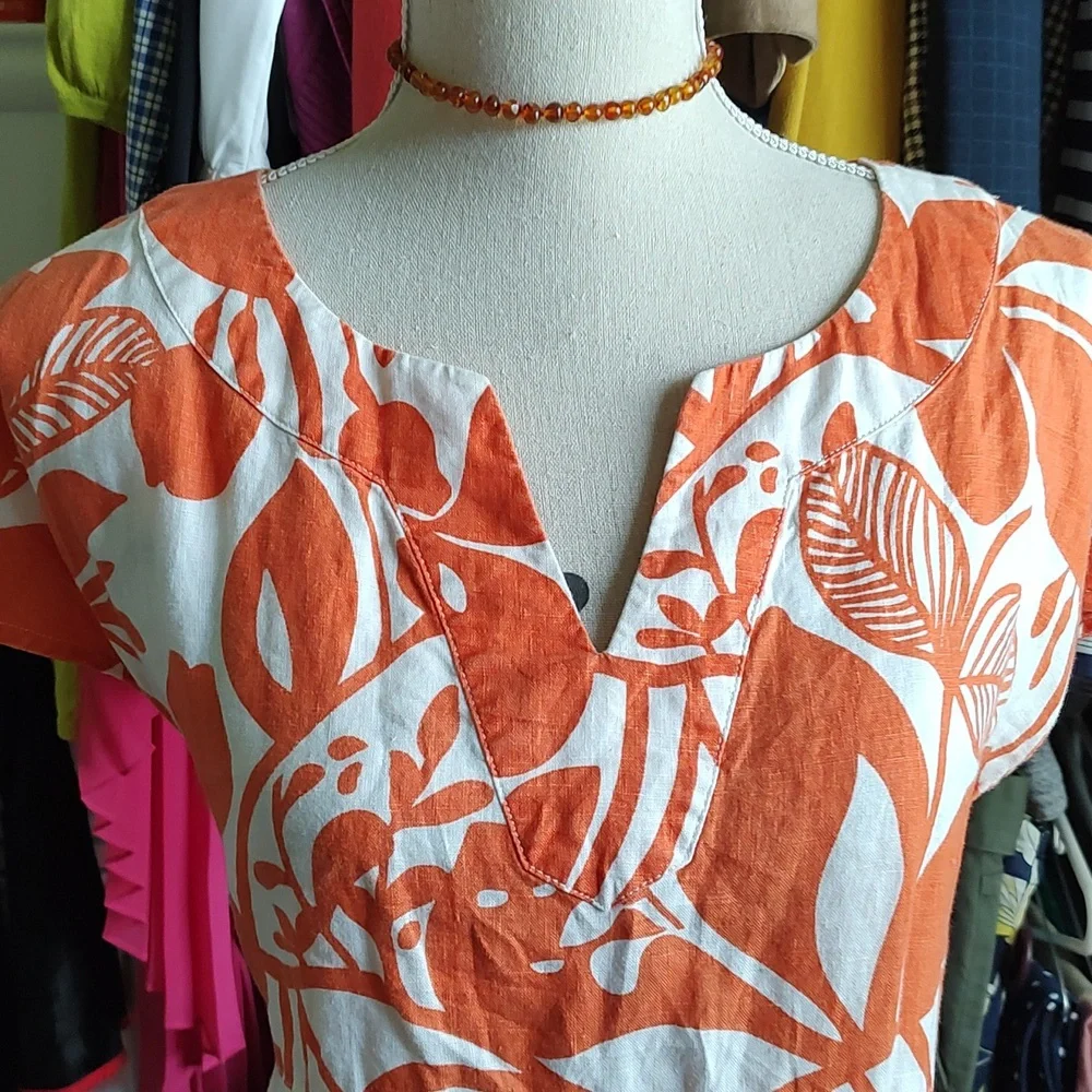 Boden Linen Dress - Picture 1 of 7